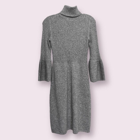 Dresses & Skirts - Christopher Fisher 100% Cashmere Sweater Dress Gray Knit Womens Size Small